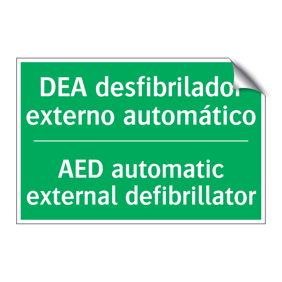 DEA desfibrilador externo /.../ - AED automatic external /.../