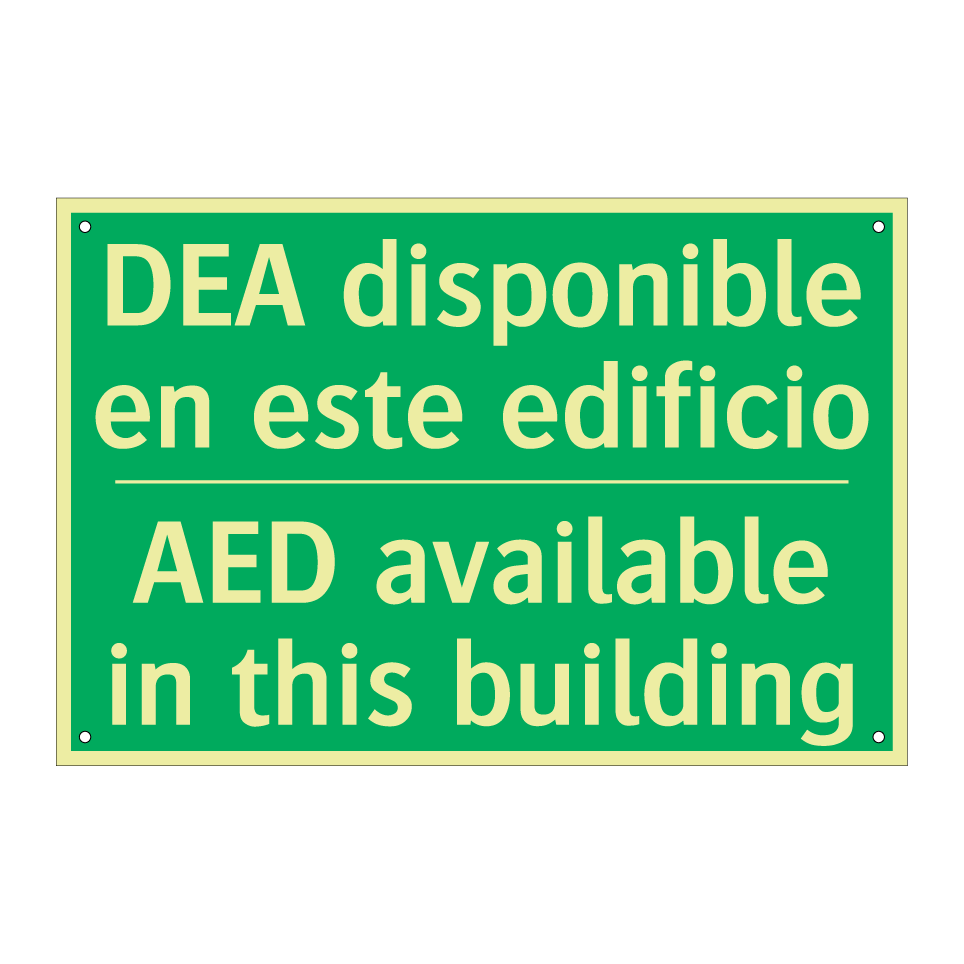 DEA disponible en este /.../ - AED available in this building