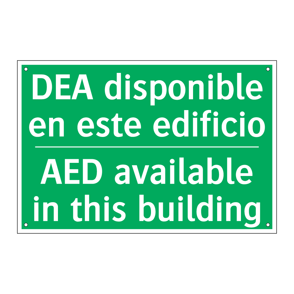 DEA disponible en este /.../ - AED available in this building