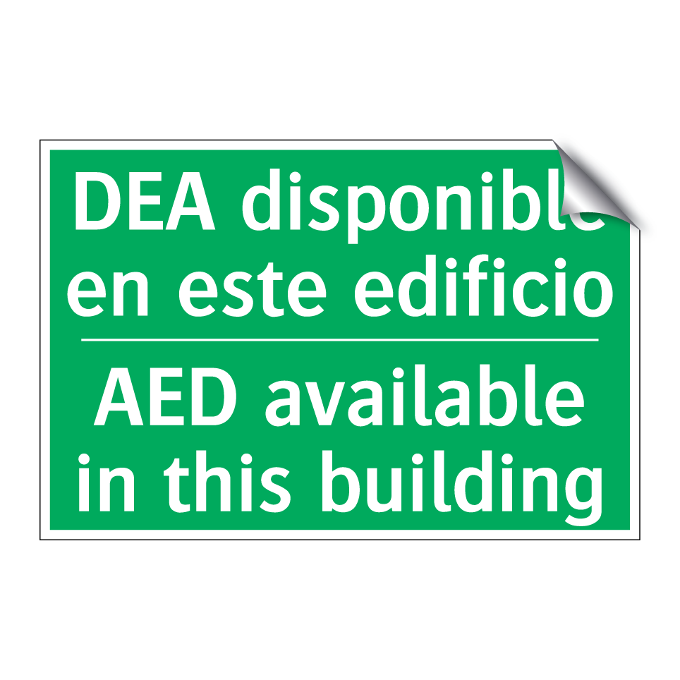 DEA disponible en este /.../ - AED available in this building
