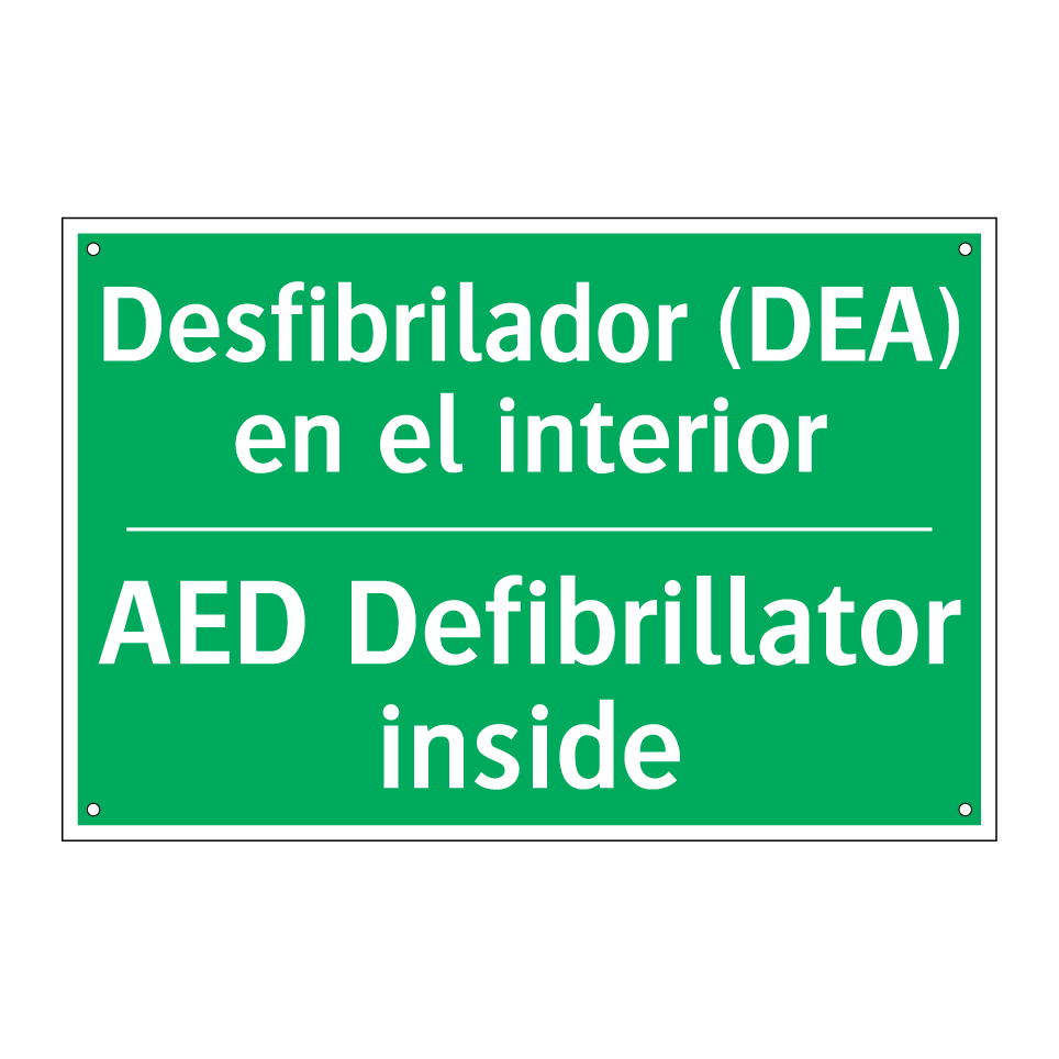 Desfibrilador (DEA) en el /.../ - AED Defibrillator inside