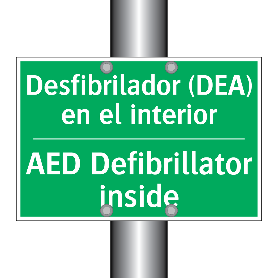 Desfibrilador (DEA) en el /.../ - AED Defibrillator inside
