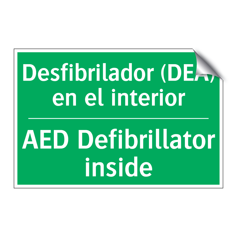Desfibrilador (DEA) en el /.../ - AED Defibrillator inside