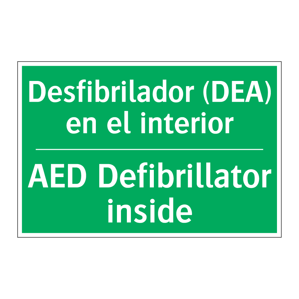 Desfibrilador (DEA) en el /.../ - AED Defibrillator inside