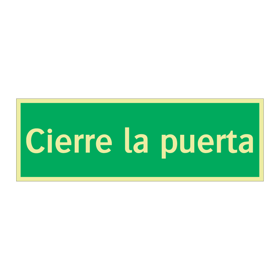 Cierre la puerta