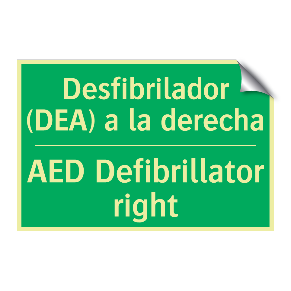 Desfibrilador (DEA) a la /.../ - AED Defibrillator right
