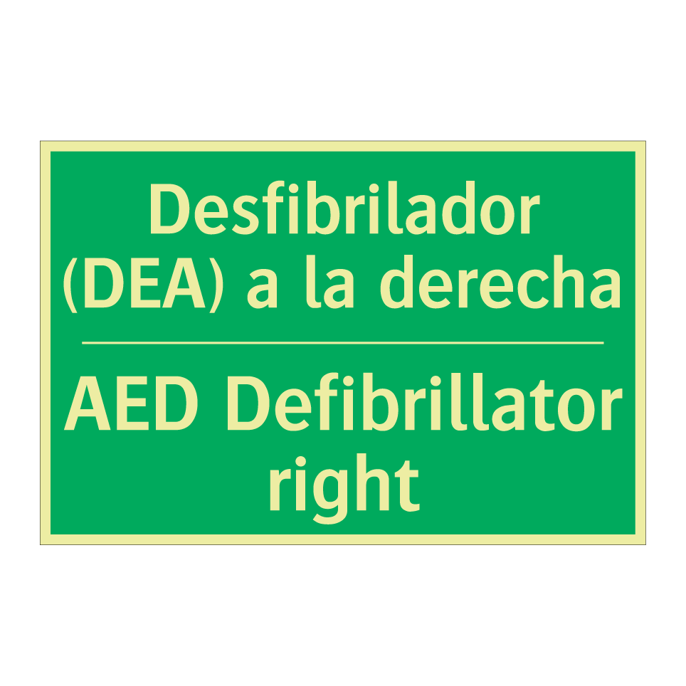 Desfibrilador (DEA) a la /.../ - AED Defibrillator right