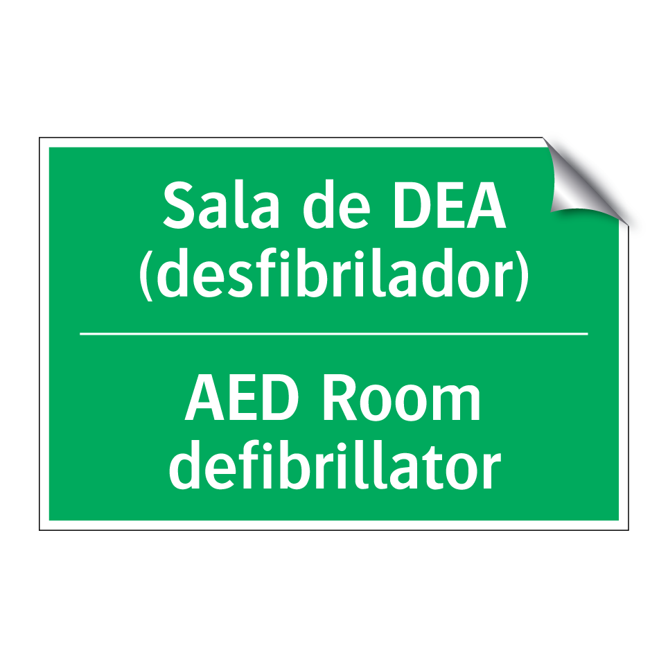 Sala de DEA (desfibrilador) - AED Room defibrillator
