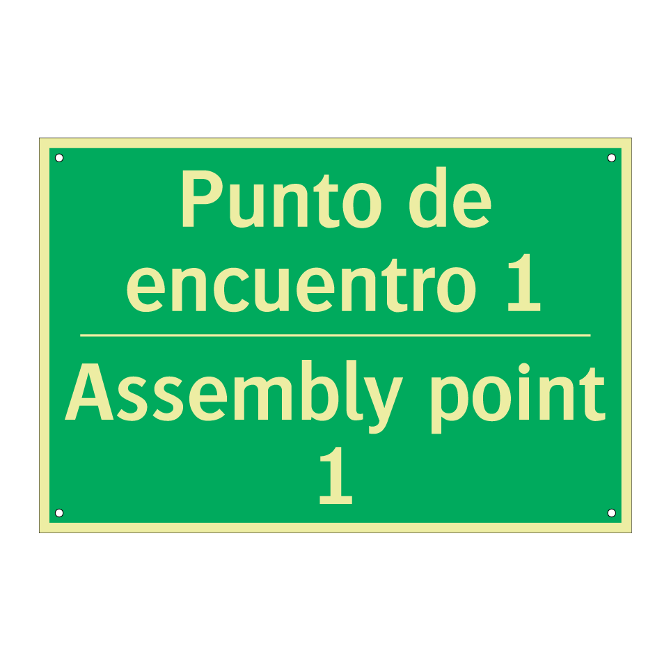 Punto de encuentro 1 - Assembly point 1