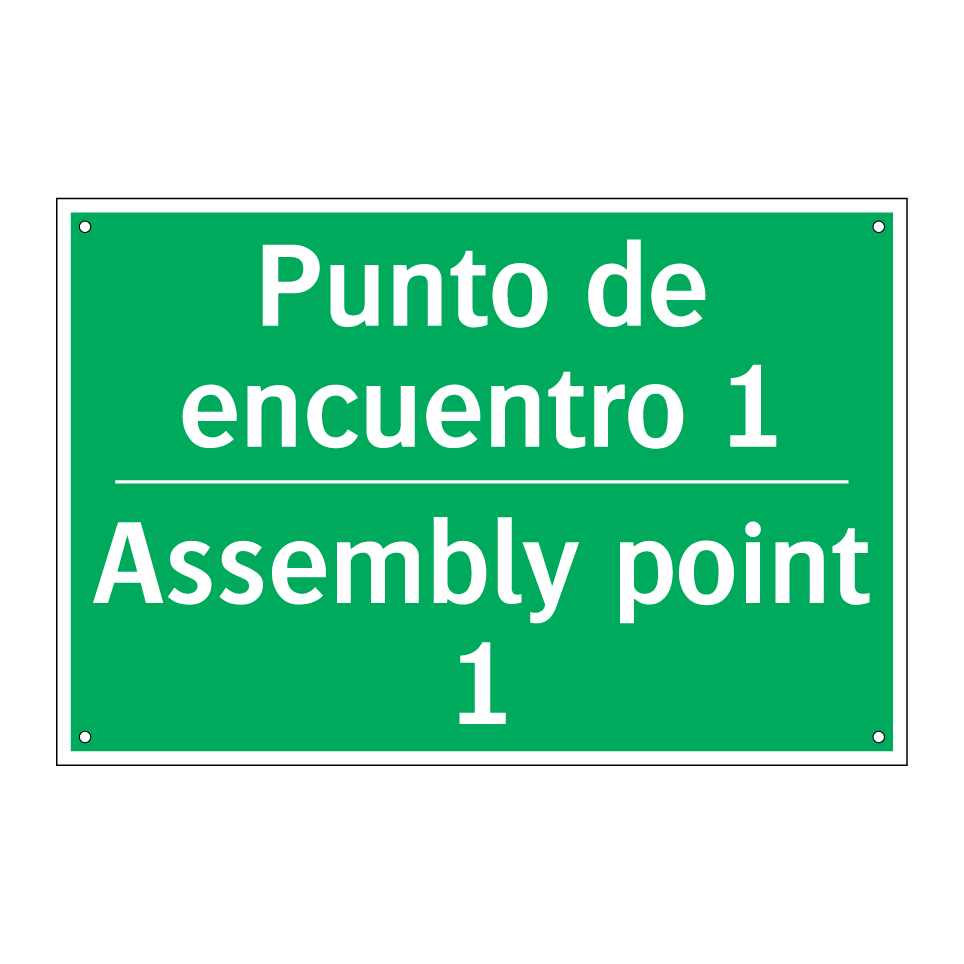Punto de encuentro 1 - Assembly point 1
