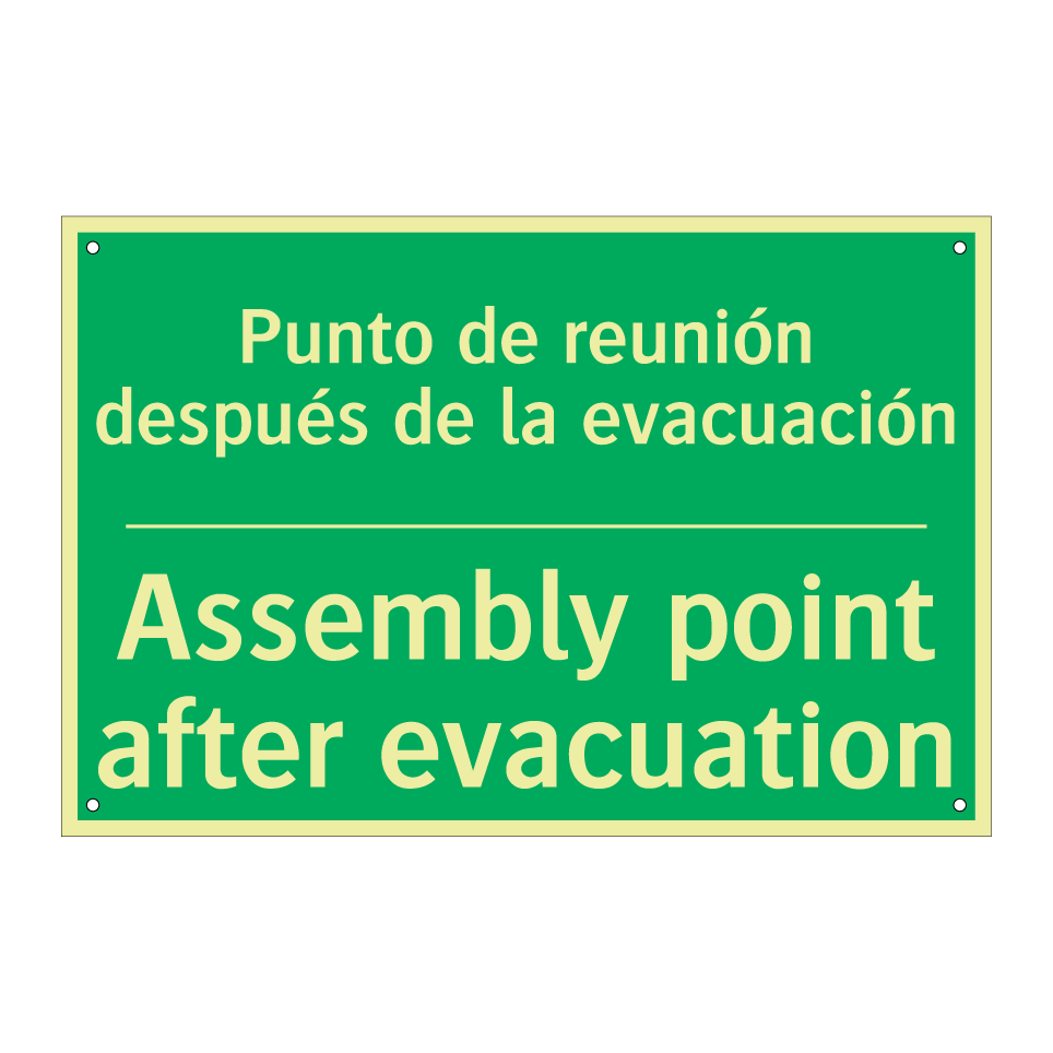 Punto de reunión después de /.../ - Assembly point after /.../