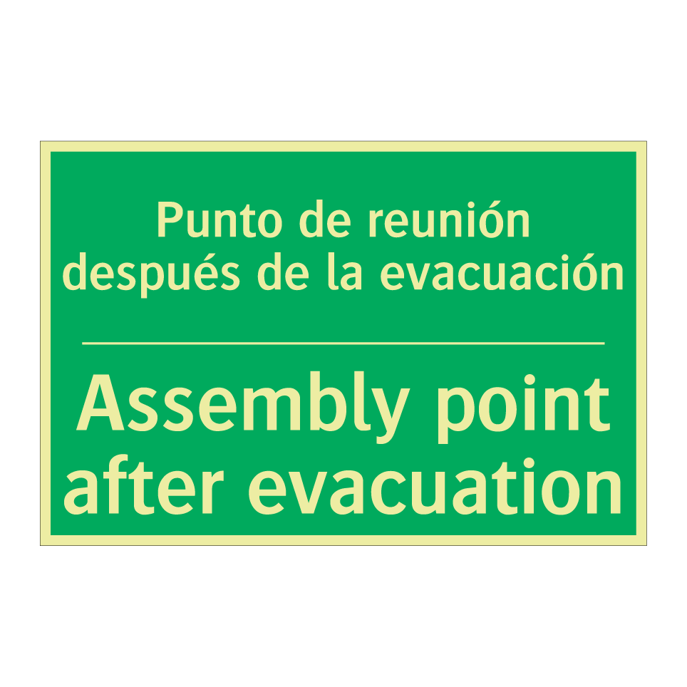 Punto de reunión después de /.../ - Assembly point after /.../