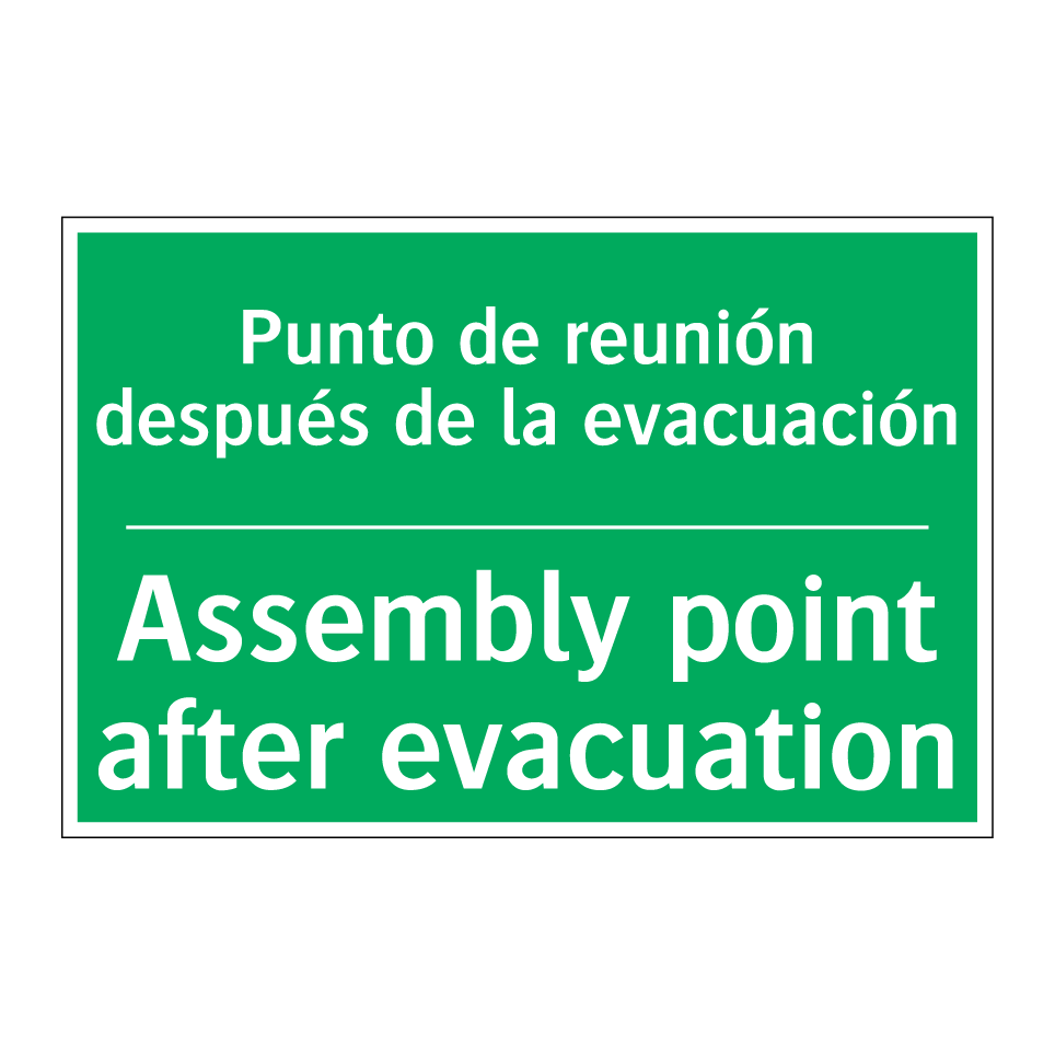 Punto de reunión después de /.../ - Assembly point after /.../