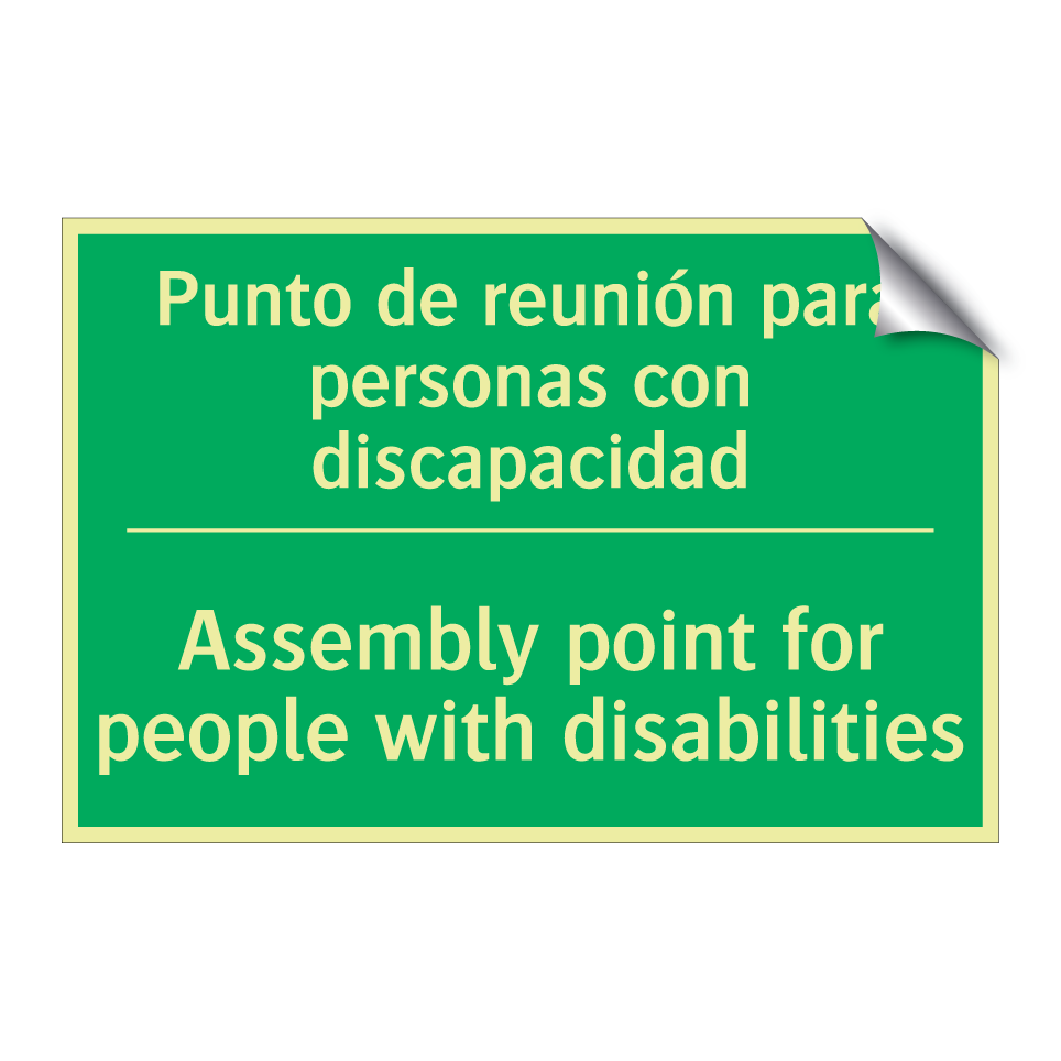 Punto de reunión para /.../ - Assembly point for people /.../