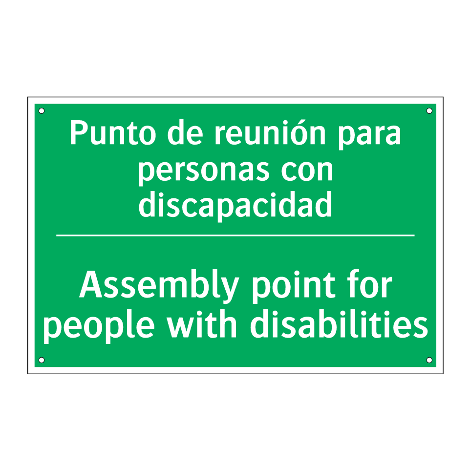 Punto de reunión para /.../ - Assembly point for people /.../