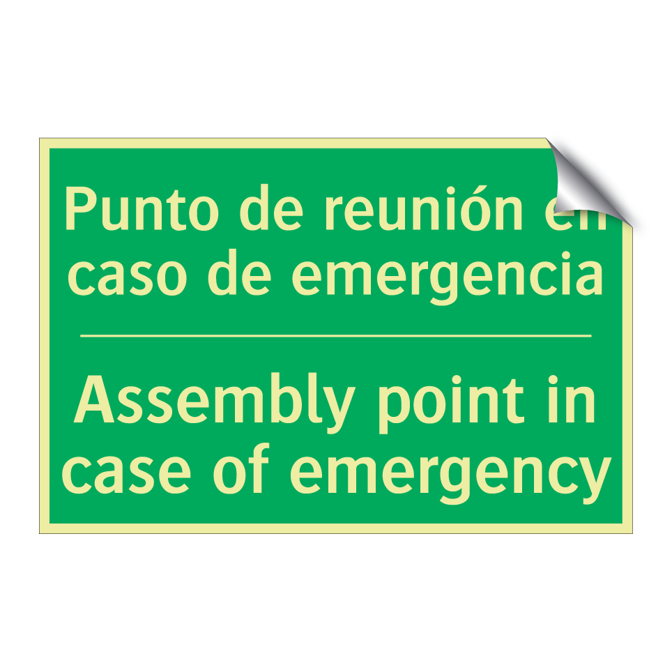 Punto de reunión en caso de /.../ - Assembly point in case of /.../
