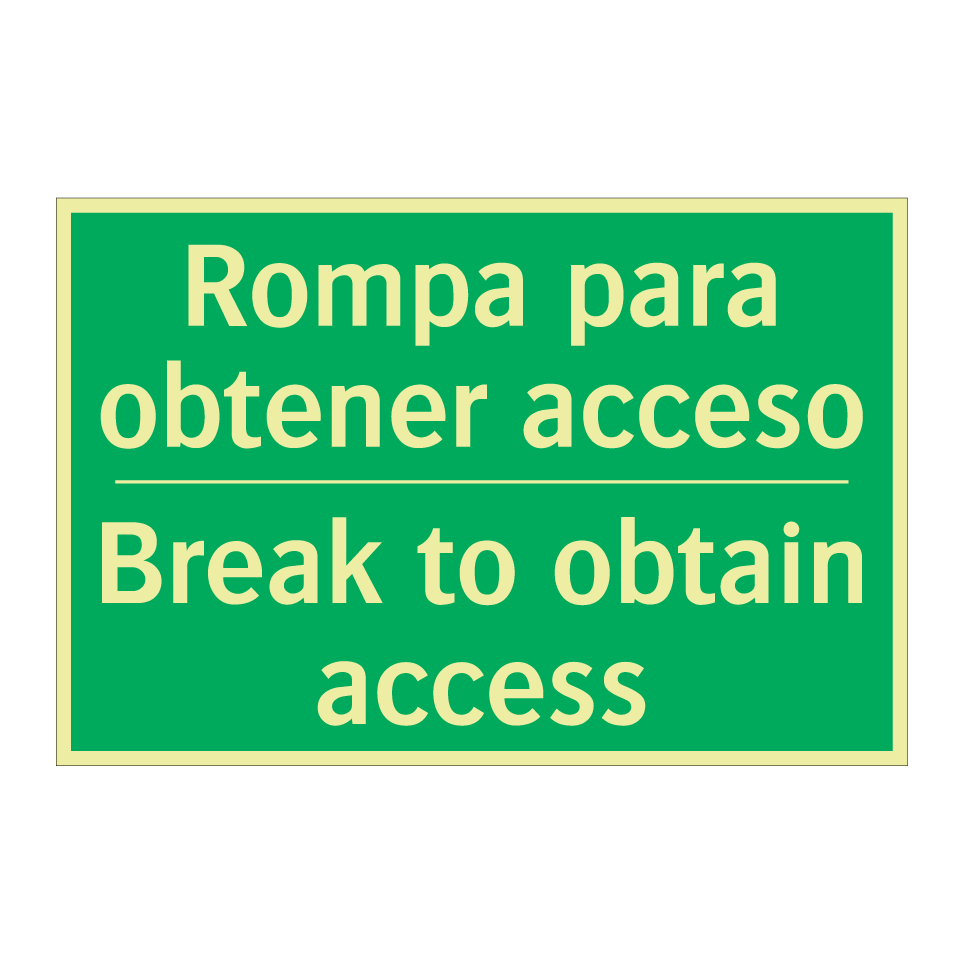 Rompa para obtener acceso - Break to obtain access