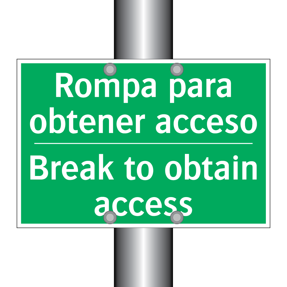Rompa para obtener acceso - Break to obtain access