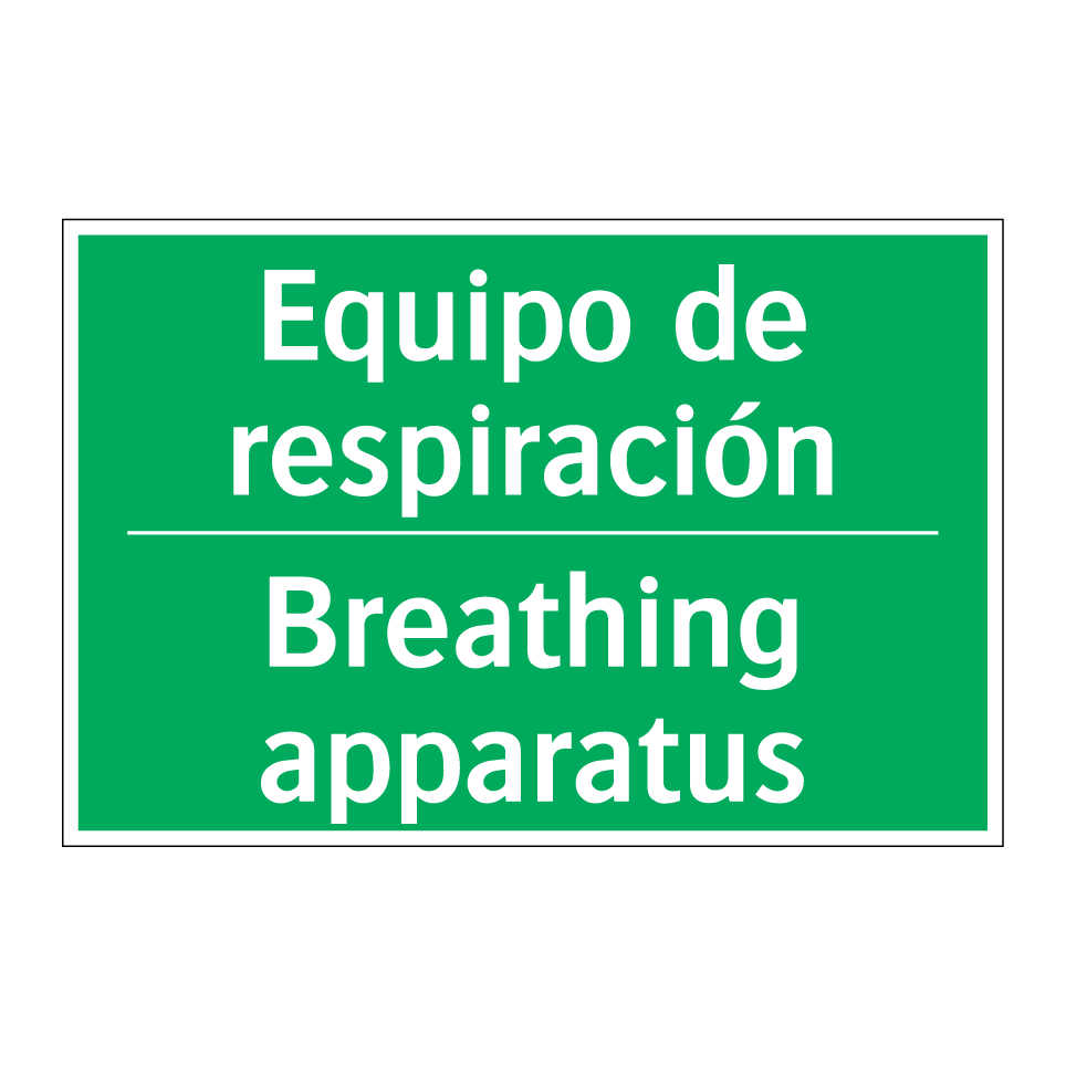 Equipo de respiración - Breathing apparatus