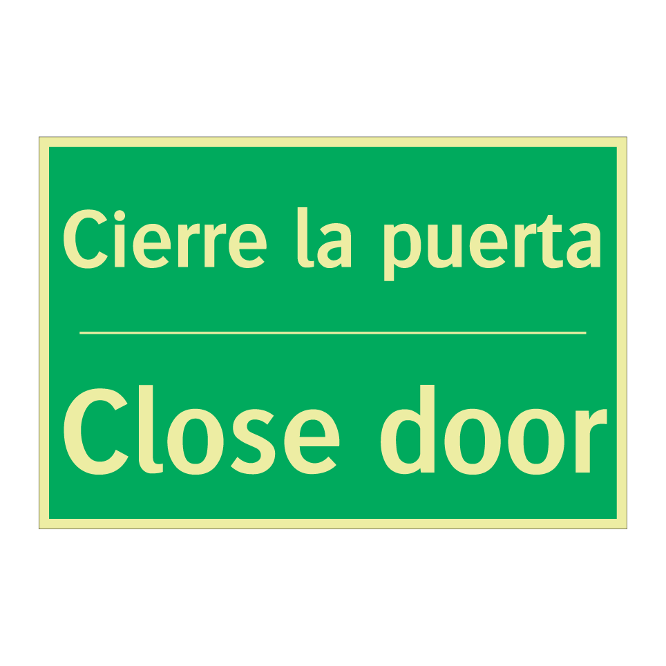 Cierre la puerta - Close door