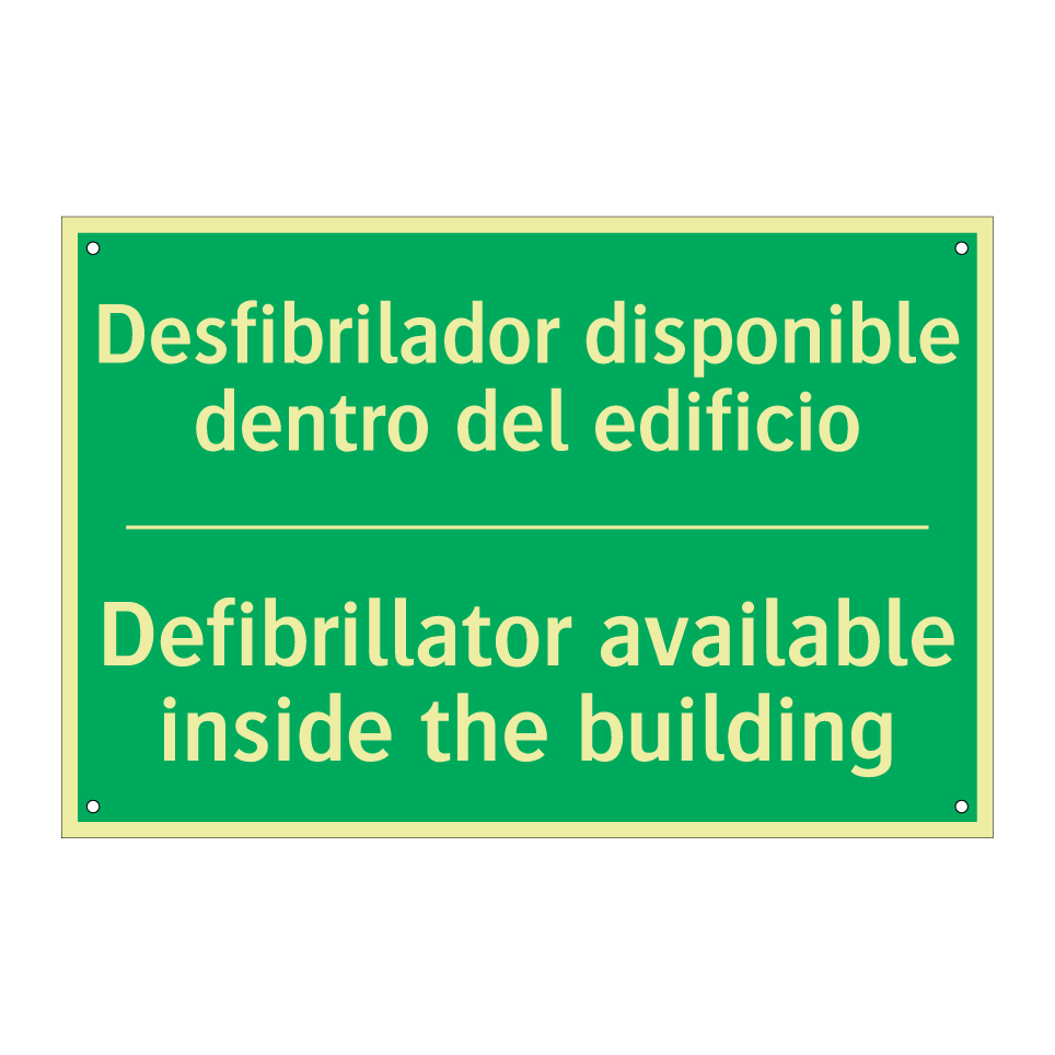 Desfibrilador disponible /.../ - Defibrillator available /.../
