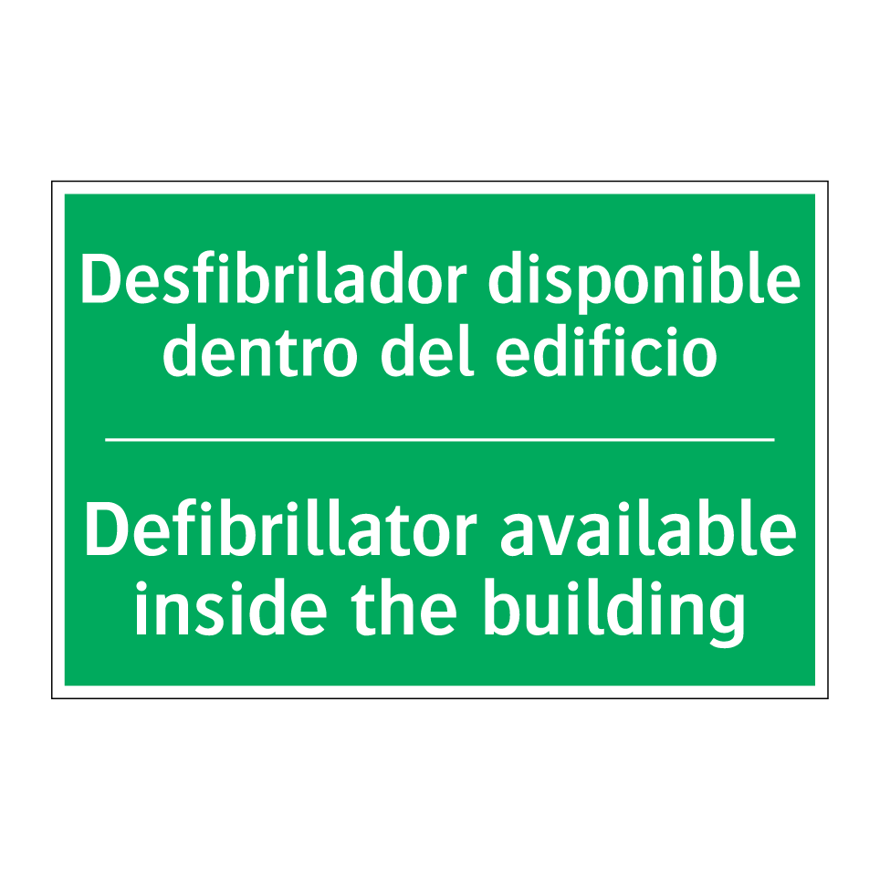 Desfibrilador disponible /.../ - Defibrillator available /.../