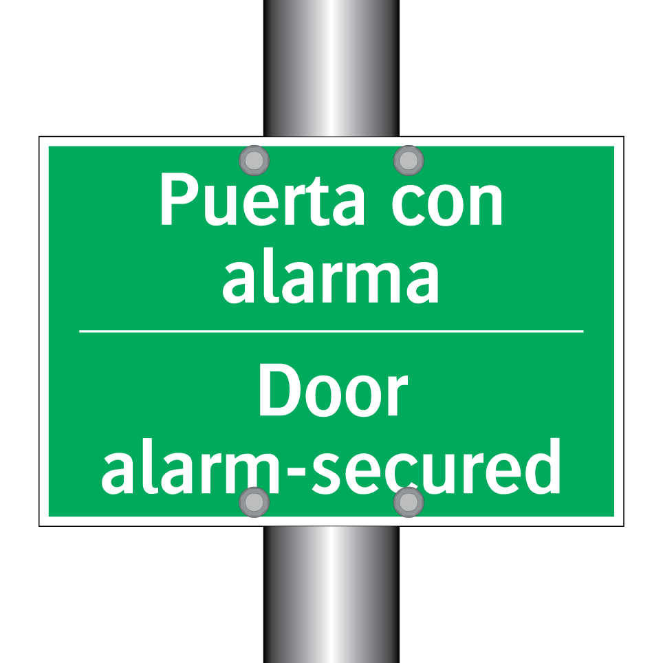 Puerta con alarma - Door alarm-secured