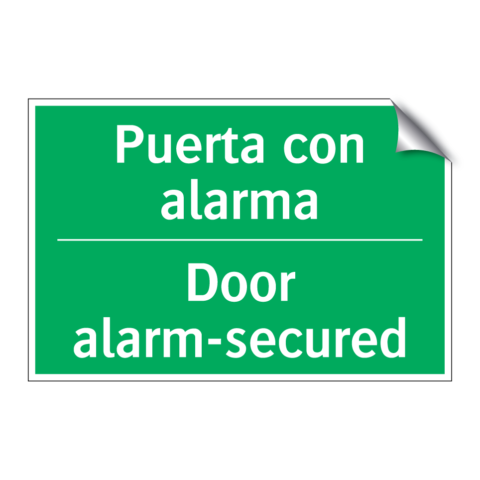 Puerta con alarma - Door alarm-secured