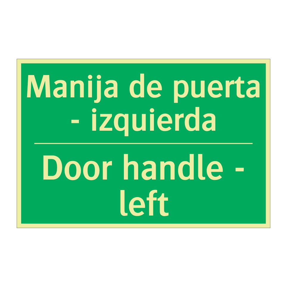 Manija de puerta - izquierda - Door handle - left