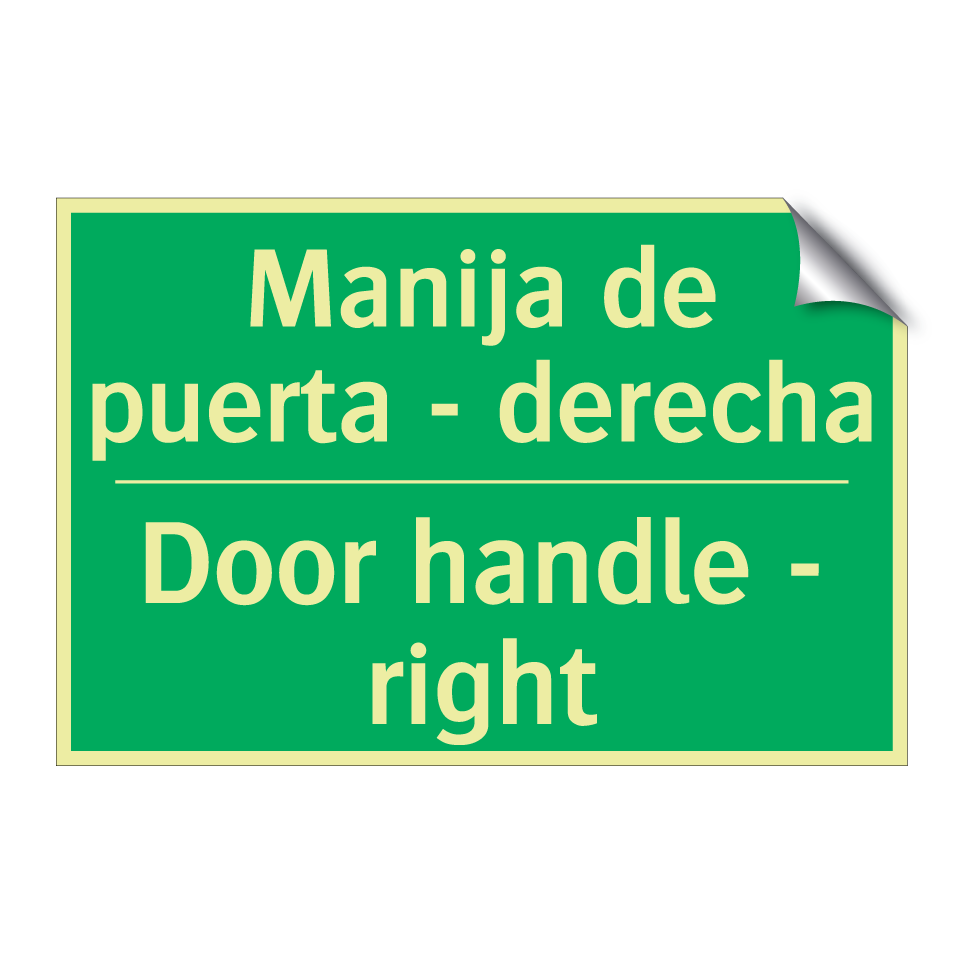 Manija de puerta - derecha - Door handle - right