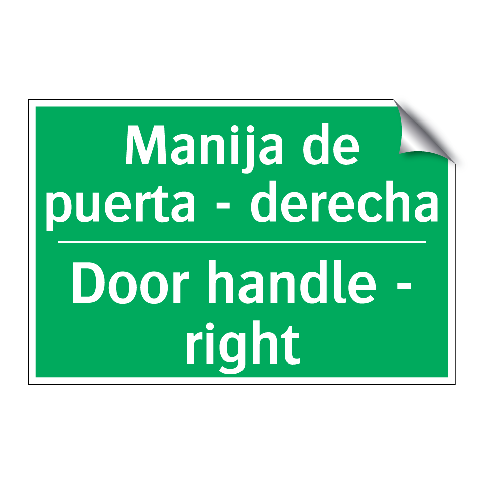 Manija de puerta - derecha - Door handle - right