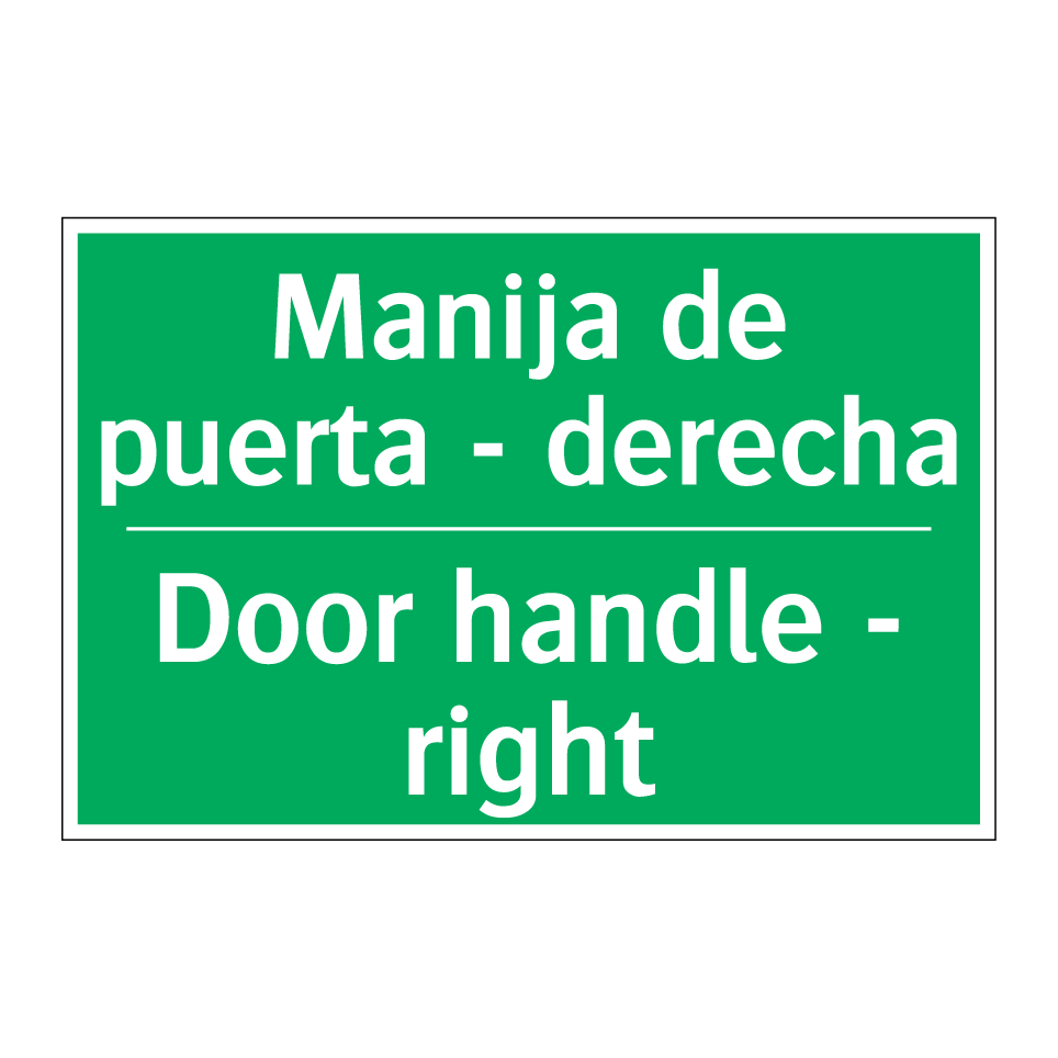 Manija de puerta - derecha - Door handle - right