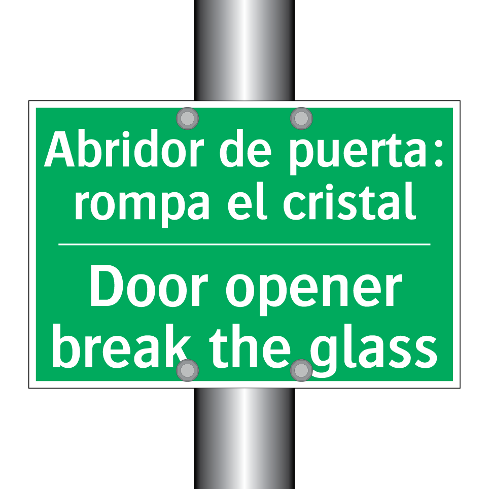 Abridor de puerta: rompa el /.../ - Door opener break the glass