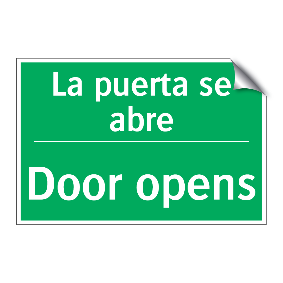 La puerta se abre - Door opens