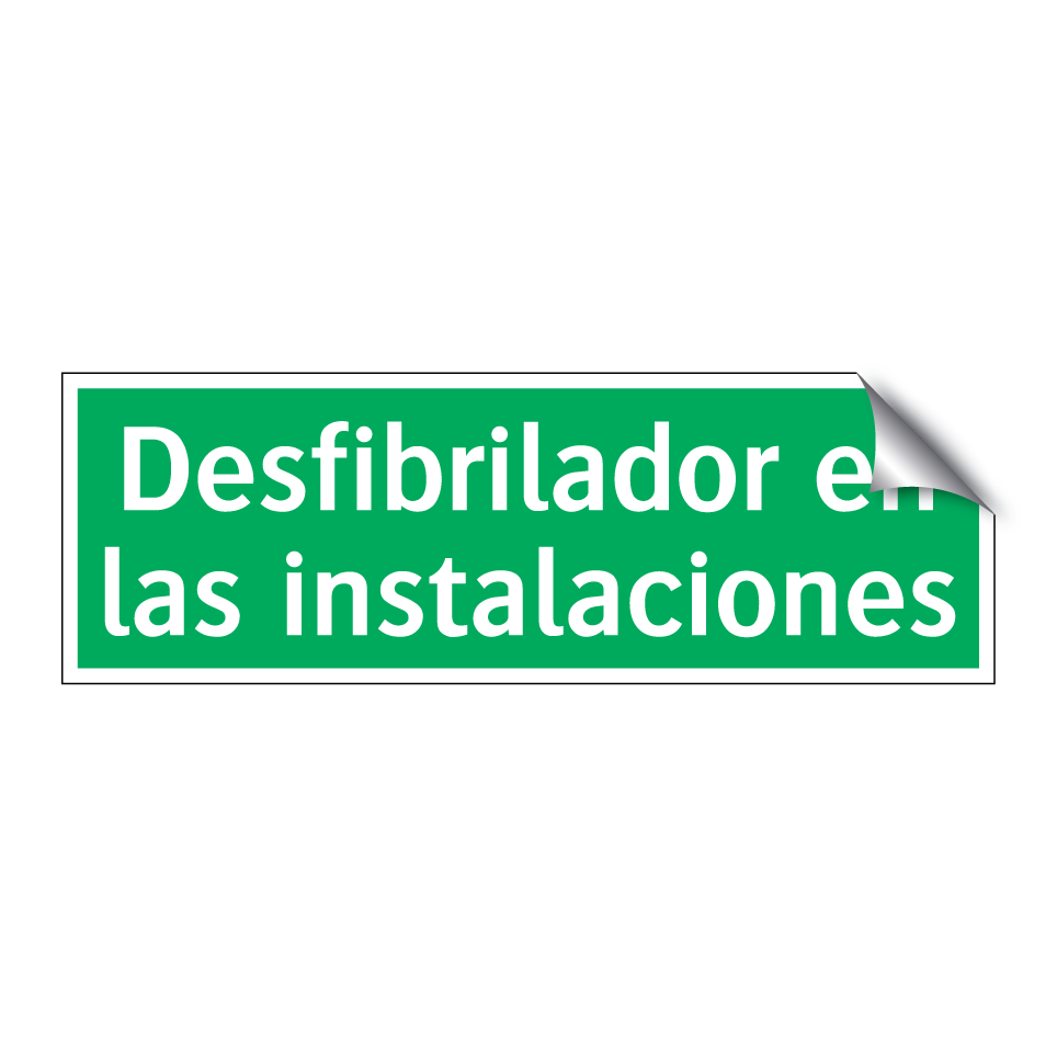 Desfibrilador en las instalaciones