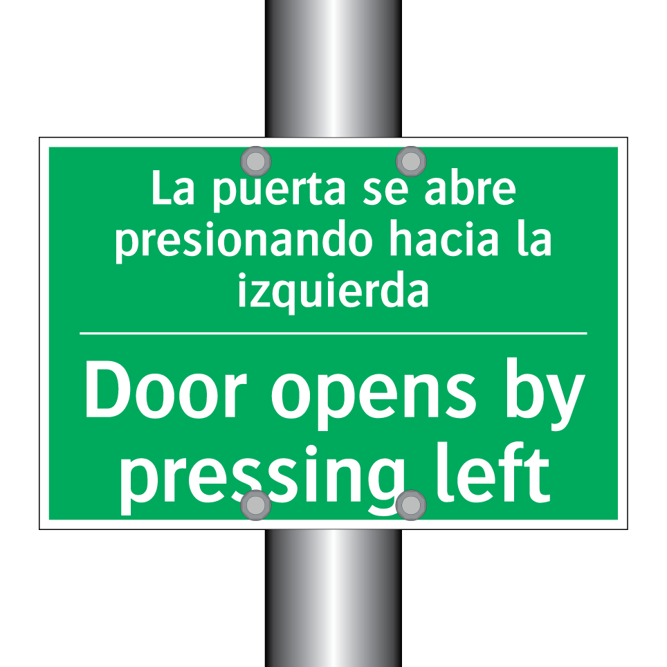 La puerta se abre presionando /.../ - Door opens by pressing left