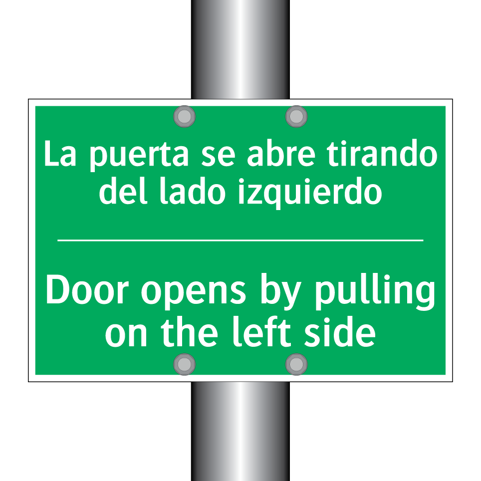 La puerta se abre tirando del /.../ - Door opens by pulling on the /.../
