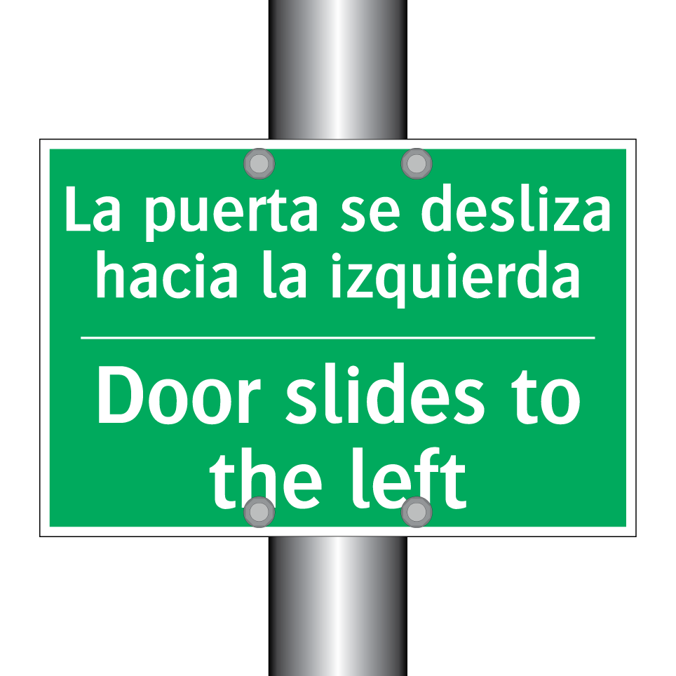La puerta se desliza hacia la /.../ - Door slides to the left