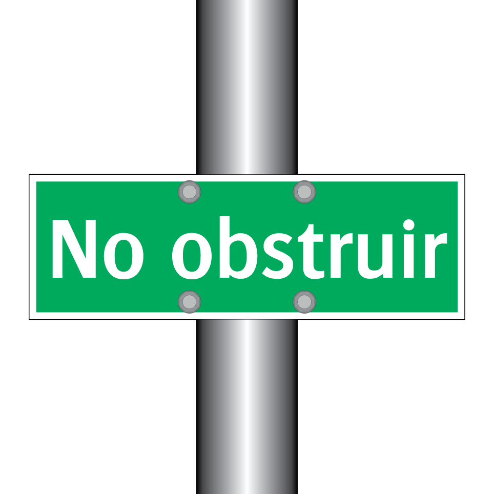 No obstruir