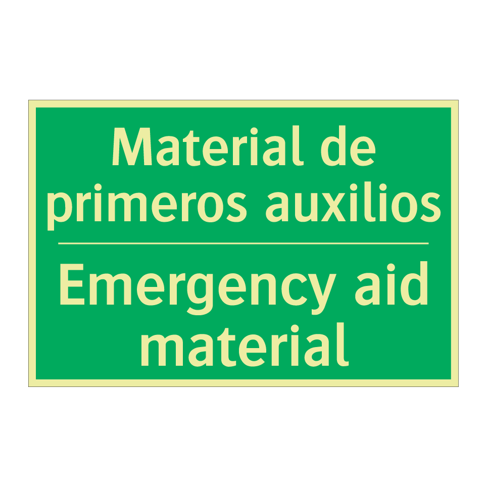 Material de primeros auxilios - Emergency aid material