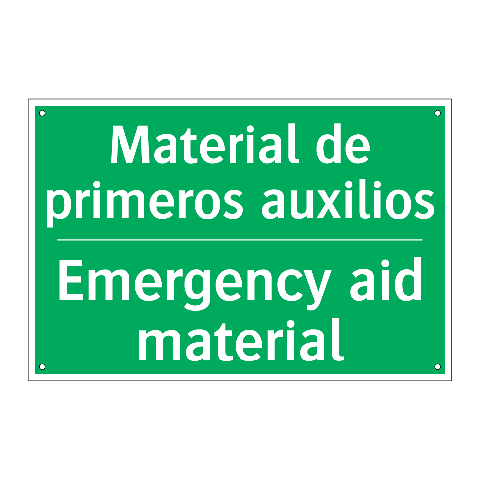 Material de primeros auxilios - Emergency aid material