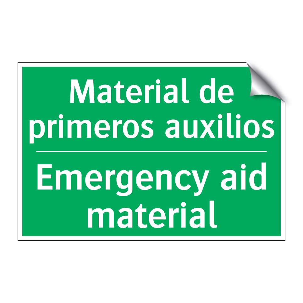 Material de primeros auxilios - Emergency aid material