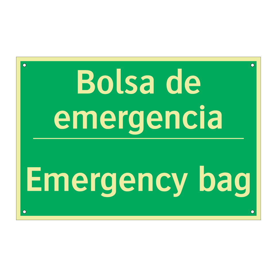 Bolsa de emergencia - Emergency bag