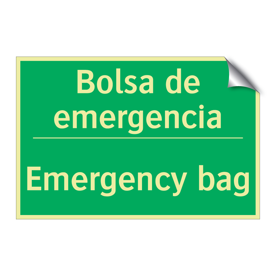 Bolsa de emergencia - Emergency bag
