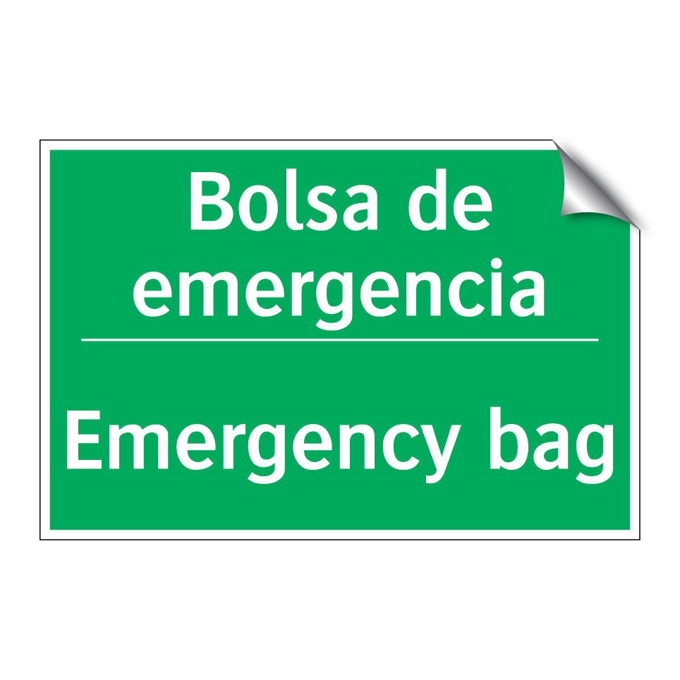 Bolsa de emergencia - Emergency bag