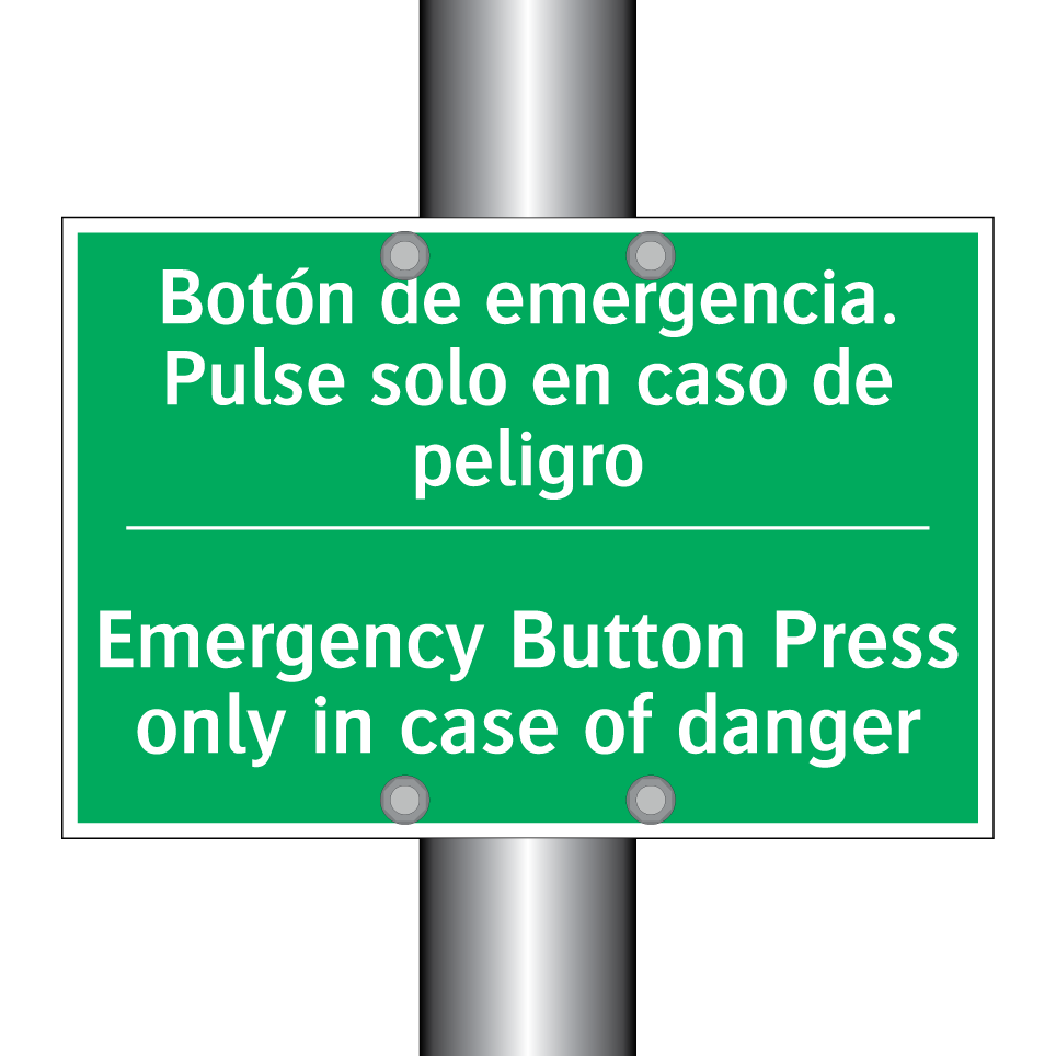 Botón de emergencia. Pulse /.../ - Emergency Button Press only /.../