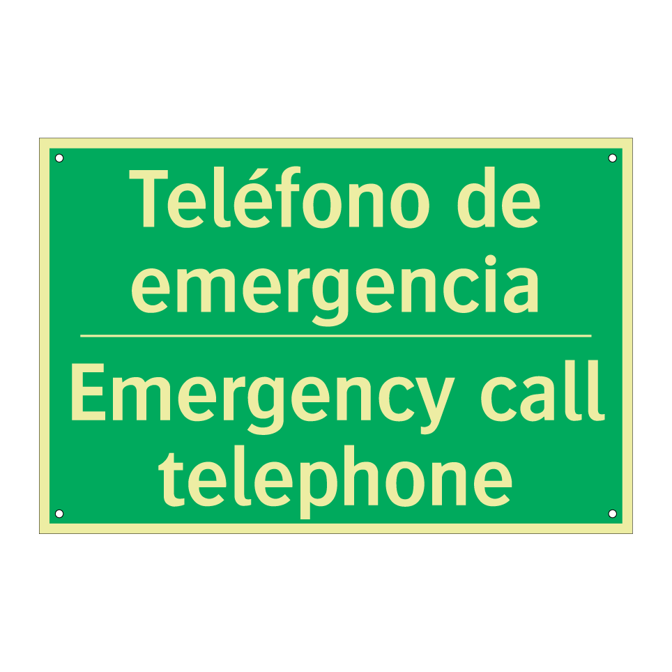 Teléfono de emergencia - Emergency call telephone