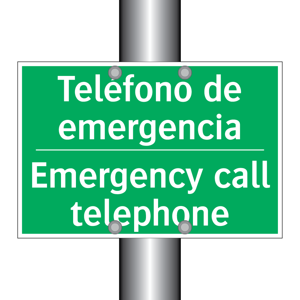 Teléfono de emergencia - Emergency call telephone