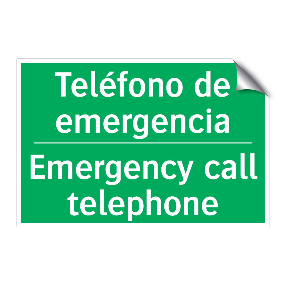 Teléfono de emergencia - Emergency call telephone