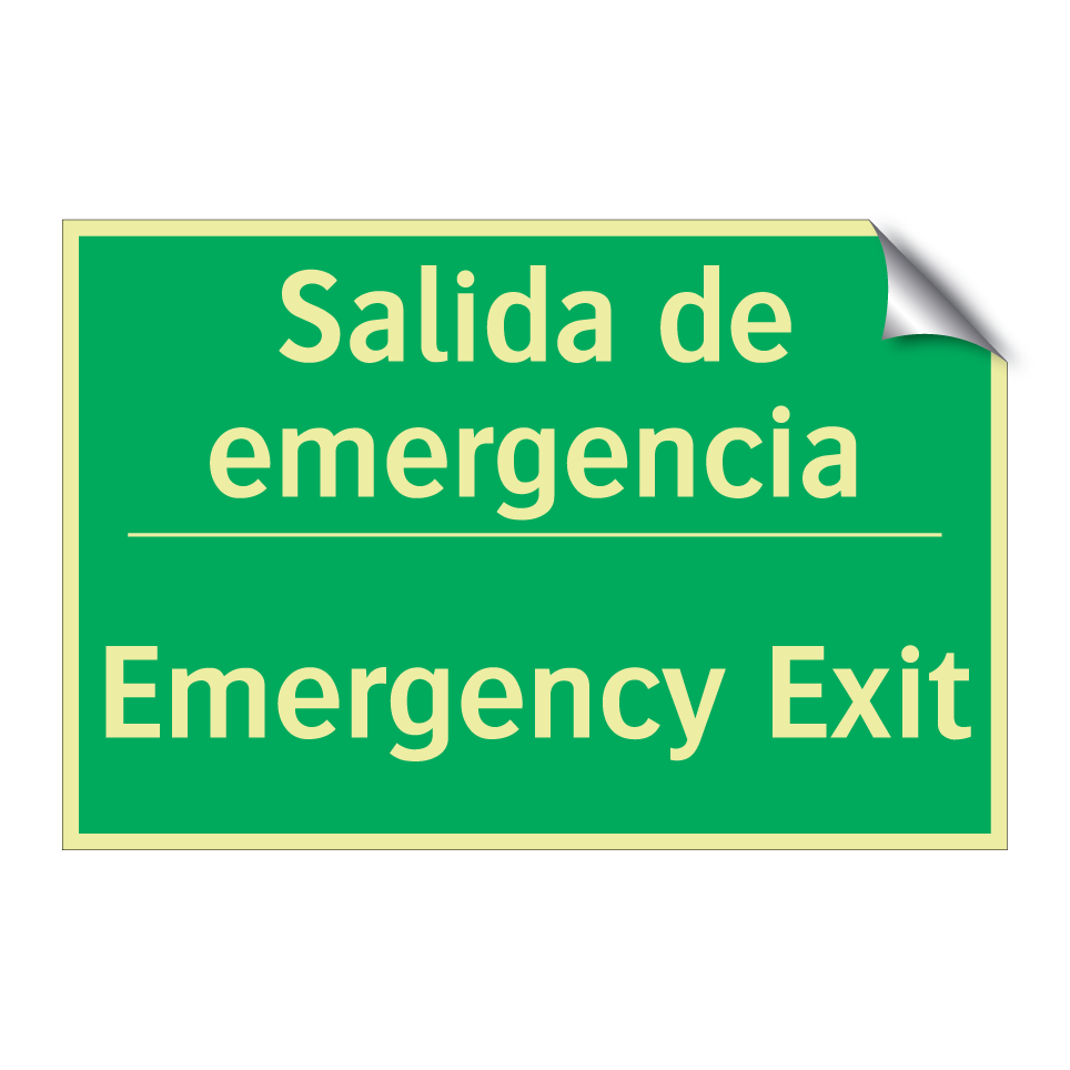 Salida de emergencia - Emergency Exit